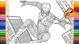 Spider-Man Far From Home Upgraded Suit | SPIDER-MAN FAR FROM HOME Coloring  Pages - YouTube