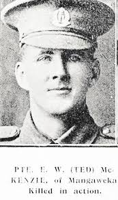 Pte. E. W. (Ted) McKenzie, of Mangaweka, killed in action