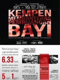 Definisi pembuangan bayi ini adalah perkataan 'buang'membawa maksud iaitu mencampakkan, melemparkan, menghapuskan dan menghilangkan. Pembuangan Bayi 2011