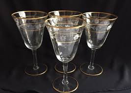Vintage crystal champagne wine glasses (4) etched floral design parfait sherbet. Pin On Shop Barware