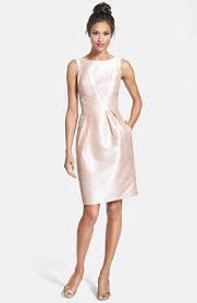 Alfred Sung Boatneck Sheath Dress Nordstrom Short Bridesmaid Dresses Guest Attire Dresses