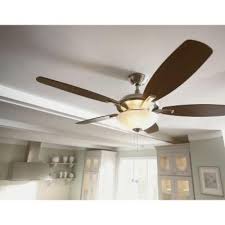 Hampton Bay Springview 52 In Indoor Brushed Nickel Ceiling Fan With Light Kit 14922 House Stuff Brushed Nickel Ceiling Fan Ceiling Fan Fan
