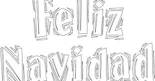 Letras De Feliz Navidad Para Colorear