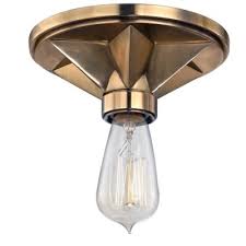 Maverick Exposed Bulb Flush Mount Light Bare Bulb Ceiling Flushmount Comes In 5 Different Finishes Flush Light Fixture Flush Lighting Flush Mount Lighting