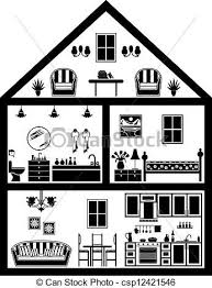 Black And White Home Clipart Images House Illustration Black And White Google Search House Illustration House Outline Stock Photos
