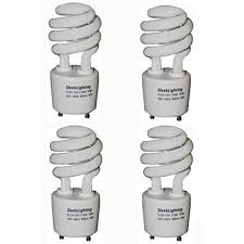 Sleeklighting 13watt T2 Spiral Cfl Gu24 Light Bulb Base 2700k 700lm Compact Fluorescent 4pack Sleek Lighting
