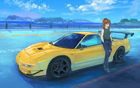 Pin On Anime Girl Car