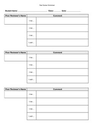 Peer Review Worksheet Pdf Fillable 3 Likes And 1 Wish By Jeremy Fellowsbloom S Taxonomy Level Analyze School Worksheets Worksheets High School Lesson Plans