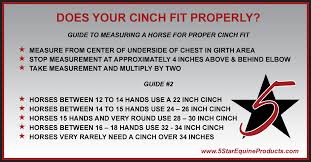 How To Determine Your Cinch Size 5 Star Equine
