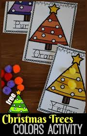 Tell your students, for example, the ball is red. Free Christmas Trees Color Matching Printables