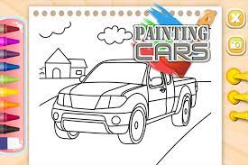 Boys like to color images of cars. Painting Cars Coloring Pages Painting Cars Games For Android Apk Download