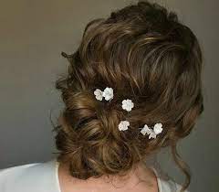 Maybe you would like to learn more about one of these? Bridal Hair Pins Small White Flower Wedding Hair Piece Silver Etsy