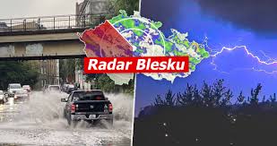 Radar na mapě, bouřky, meteostanice. Xnzmo1x51imzhm