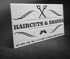 Letterpress Barber Shop Business Cards Free Template Barber Shop Business Cards Salon Business Cards Barber Shop Business