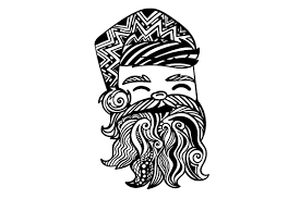 Download Santa Zentangle Svg Cut File By Creative Fabrica Crafts Creative Fabrica SVG Cut Files
