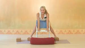 Carrie Owerko Space Parivrtta Prasarita Padottanasana Iyengar Yoga Iyengar Yoga Props