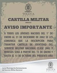 Convoca Toluca A Jovenes Nacidos En 2002 A Tramitar Su Cartilla Del Smn Ayuntamiento De Toluca