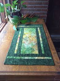 Green Table Runner Batik Table Runner Batik Table Mat Quilted Table Runner Coffe Table Runner Green Batik Runner Batik Table Runners Spring Table Runner Green Table Runner