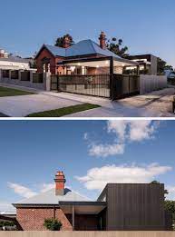 The Contemporary Renovation Of A 100 Year Old Home In Australia Brick Exterior House Exterior House Renovation Renovation Architecture