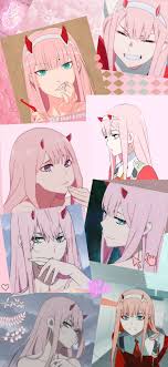 A wallpaper i quickly put together darling in the franxx 1080x1920. Aesthetic Retro Zero Two Wallpapers Wallpaper Cave