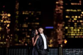 The houston skyline on the sabine street bridge black and white photography. Sabine Street Bridge Engagement Photos