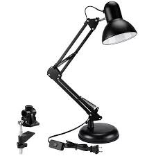 Matte black architect desk lamp. Metal Swing Arm Desk Lamp Interchangeable Base Or Clamp Classic Architect Clip On Table Lamp Multi Joint Adjustable Arm Black Finish Walmart Com Desk Lamp Lamp Swing Arm Lamp