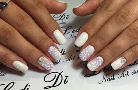 inspiration for white gel nails nice