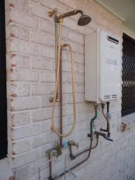 Copper Outdoor Shower Outdoor Shower Shower Rose Shower Plumbing