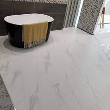 Both are made from a mixture of clays and other materials ceramic and porcelain tiles are each better suited to distinct locations in a home. White Carrara Marble Glazed Porcelain Floor Tile 600x600mm China Building Material Floor Tile Made In China Com