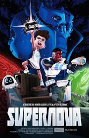 The viewer accelerates out of the solar. Zing Grem Supernova Film Poster