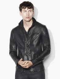 Skull Button Leather Jacket John Varvatos Leather Jacket Jackets Leather