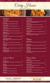 Indian Menu Template Designs Easy To Edit Musthavemenus Indian Dinner Menu Indian Menu Design Restaurant Menu Design