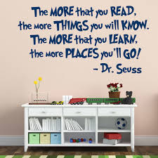 Dr seuss biography amp books. Dr Seuss Reading Quote Vinyl Wall Decal The More That You Read The More Places You Ll Go Customvinyldecor Com