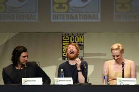 Star Wars The Force Awakens Adam Driver Domhnall Gleeson Gwendoline Christie Comic Con Star Wars Cast Star Wars Star Wars Actors