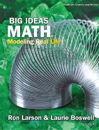 Learn vocabulary, terms and more with flashcards, games and other study tools. Big Ideas Math Modeling Real Life 2019 Seventh Grade Report