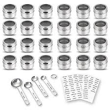 I love almost everything about cooking—the fresh ingredients; Simply Be Home Magnetic Spice Organizer Stainless Steel Tins Sift Pour Containers Kitchen Organization Fri Magnetic Spice Tins Spice Tins Magnetic Spice