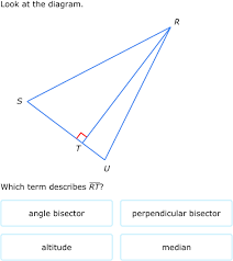 Worked through problem with visual prompts and steps followed by practice questions on worksheets. Ixl Identify Medians Altitudes Angle Bisectors And Perpendicular Bisectors Geometry Practice