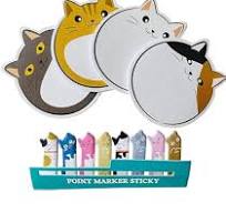 Cobee 360Sheets Cute Animals Sticker Bookmarks, 3 Packs Cat Paw Memo Pad  Sticky Notes Self Adhesive Tab Notes Page Markers Flags Index Bookmark  Marker ...