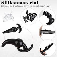 Deluxe Plug Set 13 Pieces, 8 Butt Plugs, Dildo, Plug, Balls & 3 Ring,  Stretchy Silicone & 2 Nipple Suckers, Nipples, Shower, Sex Toy for Couples,  Extreme Sex Toy, Both : Amazon.de: