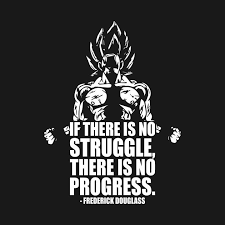 No Struggle No Progress Goku By Oolongtee Dragon Ball Dbz Quotes Dragon Ball Super Wallpapers