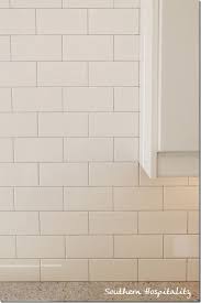 White Subway Tile Backsplash With Gray Grout White Subway Tile Backsplash White Subway Tile Kitchen Kitchen Tiles
