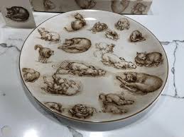 Da vinci received no formal education beyond basic reading, writing and math, but his father appreciated his artistic talent and apprenticed him at around age 15 to the noted sculptor and painter andrea del verrocchio, of florence. The Royal Collection Leonardo Da Vinci Bowl Plate Cat Lions Sketchbook Drawings 1985805286