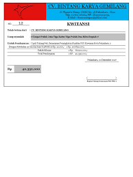 Apa yang merupakan format kwitansi sederhana? Contoh Template Kwitansi Excel Sederhana Ver 1 1