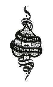 Ace Of Spades Card Black And White Emptymixupframe Empty Frame Ace Of Spades Tattoo Ace Tattoo Card Tattoo