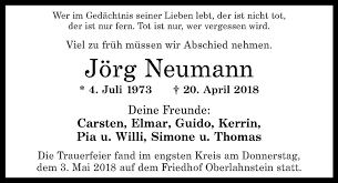 Traueranzeigen von Jörg Neumann