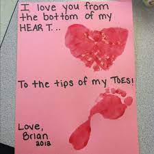 She maybe single or you just want to give her something aside from what dad will give her. Valentine S Gift From Babies To Mommy And Daddy Valentine Gifts For Kids Valentine Day Crafts Cute Valentines Day Ideas