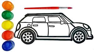Drawing And Coloring Car For Kids Learn Colors For Baby Learning Colors Drawing For Kids Kids Learning