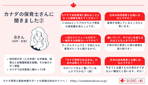 インタビュー】カナダの保育士さんに聞きました③ - 加奈陀ノ桜 | カナダバンクーバーの保育士留学をサポート!