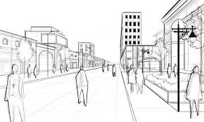 perspective guides how to draw architectural street scenes a handy step by step tutor perspective drawing architecture one point perspective perspective art