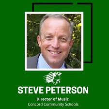 Steve Peterson was announced as the next Director of Music for Concord  Community Schools following a unanimous vote of the Concord School Board